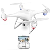 Potensic Drohne mit Kamera für Anfänger, 2.7K UHD Kinder Drohne 2.4G WiFi Datenübertragung, 18min Flugzeit, 120° Weitwinkel, RC Quadcopter ferngesteuert mit Flugbahn, 3D Flip, APP Steuerung P5 Weiß