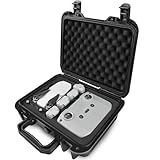 LEKUFEE Kompakte Tragbare wasserdichte Tragetasche Koffer für DJI Mini 4K/DJI Mini 2 SE Drohne und DJI Mini 2 Zubehör (Nur Koffer) (schwarz)