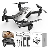 DEERC D20 Drohne mit Kamera HD 720P für Kinder,Faltbar RC Mini Quadcopter mit FPV WiFi Live Übertragung,2 Akku lange Flugzeit,Flugbahnflug,Höhenhaltung,One Key Start/Landen,Headless Modus für Anfänger