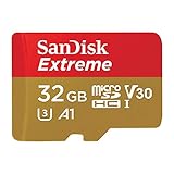 SanDisk Extreme microSD-Karte für mobiles Gaming 32 GB (Lesen bis 100 MB/s, für Smartphones, für AAA/3D/VR-Spielgrafiken und 4K-UHD Videos, Class 10, UHS-I, U3, V30)