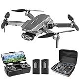 Wipkviey B12 GPS Drohne mit kamera 4k, FPV RC Quadrocopter mit Bürstenlos Motor für Anfänger Erwachsene, Niedrige Batterierückgabe, Rückkehr mit einem Klick, unter 249g, 50Min. Flugzeit mit 2 Akku