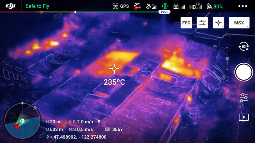 dji mavic 2 thermalkamera wärmebild